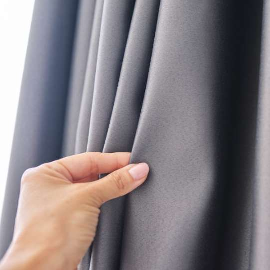 Rèm Vải Chống Nắng 100% Đen