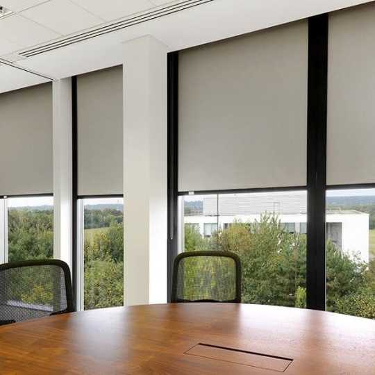 Rèm Cuốn Vải Trơn Be