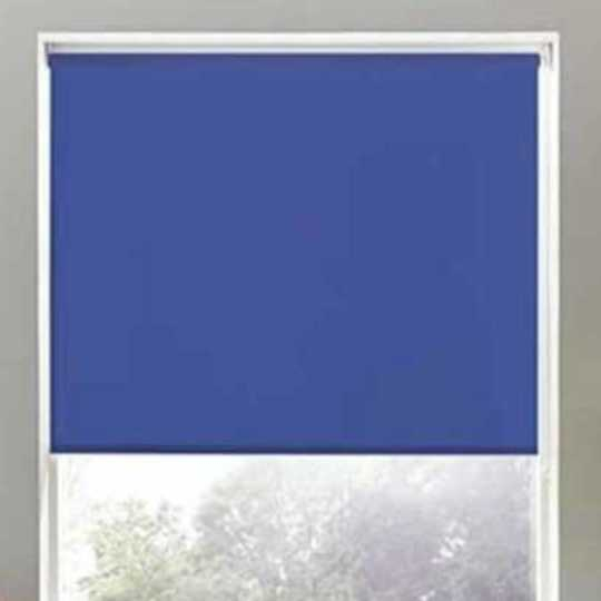 Rèm cuốn vải trơn xanh navy