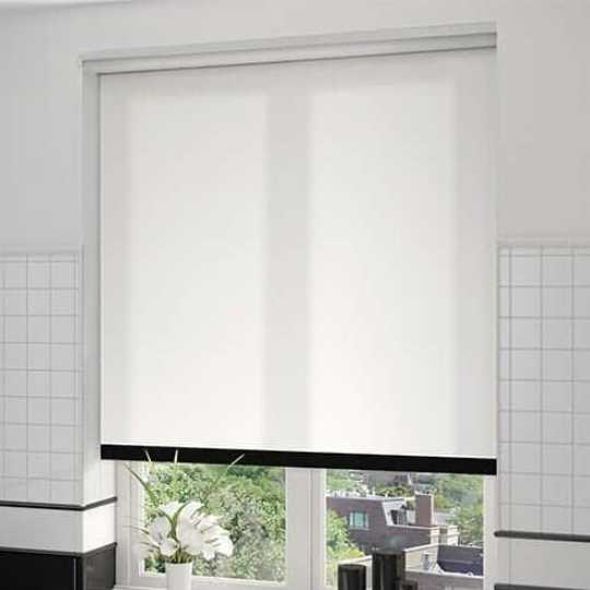 Rèm Cuốn Vải Trơn Trắng