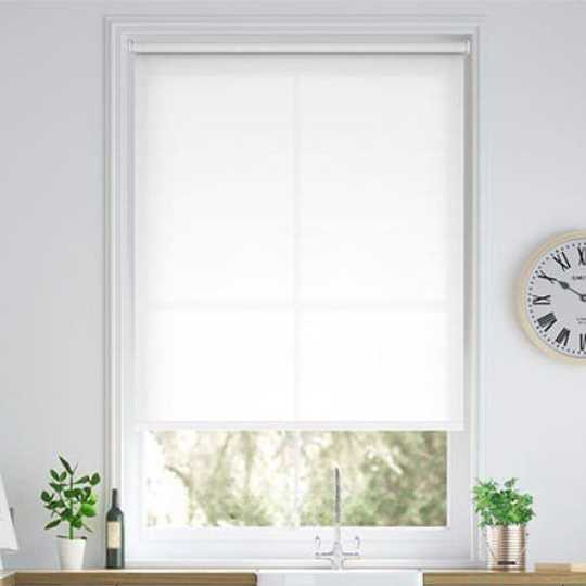 Rèm Cuốn Vải Trơn Trắng