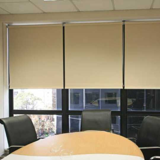 Rèm Cuốn Vải Trơn Be