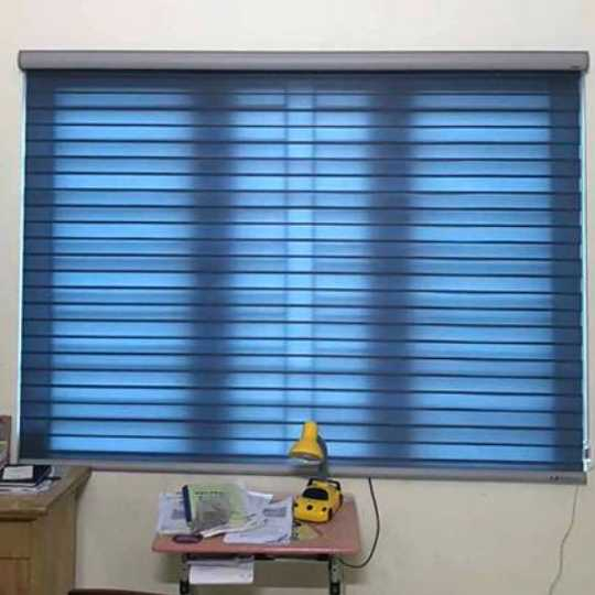 Rèm Cuốn Cầu Vồng Xanh Pastel 